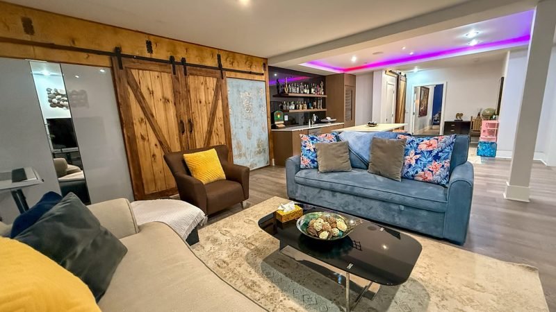 Living room of the Edgemont Village guest house